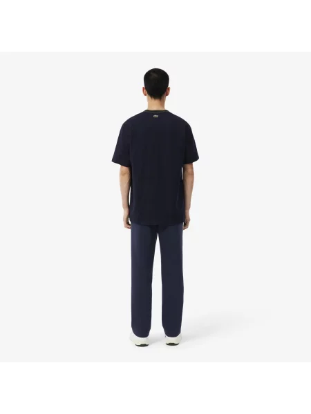 Lacoste Spodnie Dresowe Made In France granatowe