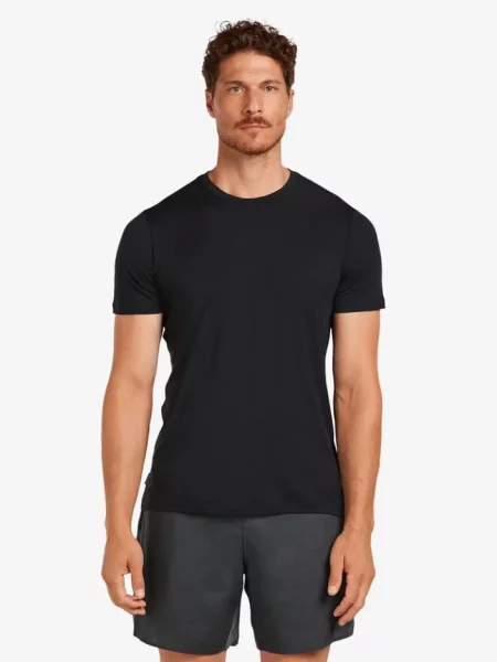 SUPER.NATURAL Koszulka merino ASCENDERS TEE S czarna