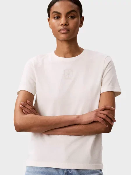 Футболка Calvin Klein з джерсі біла
