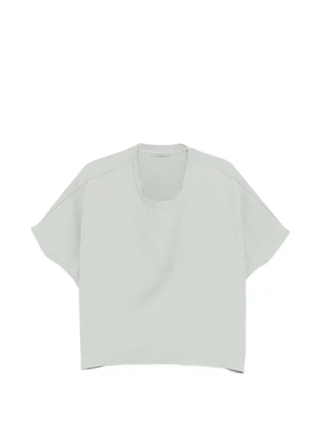 Bluzka Dusan z okrągłym dekoltem zielona