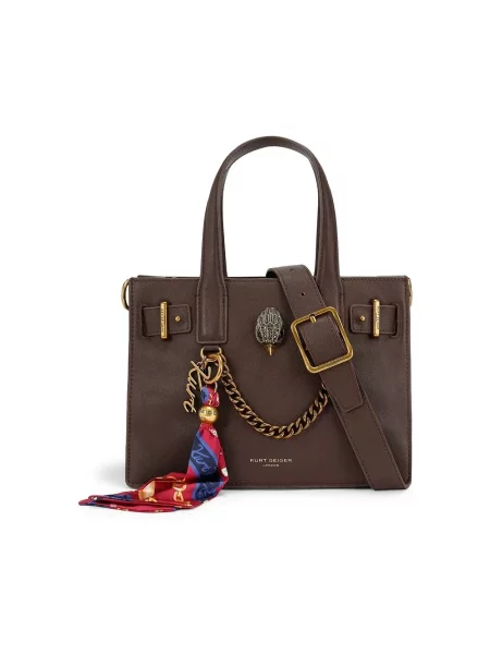 Kurt Geiger London torebka shopper skórzana SLOANE brązowa