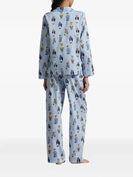 Căciulă Polo Ralph Lauren de catifea cord cu dungi de costum alb