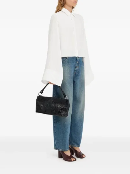 Długa koszula Mm6 Maison Margiela z długim rękawem biała