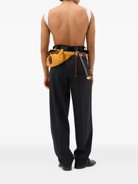 Pantaloni Versace de lână albastru