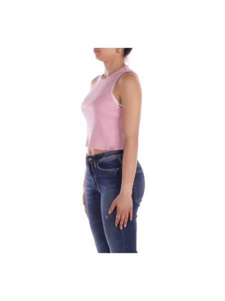 Top Dickies z logo różowy