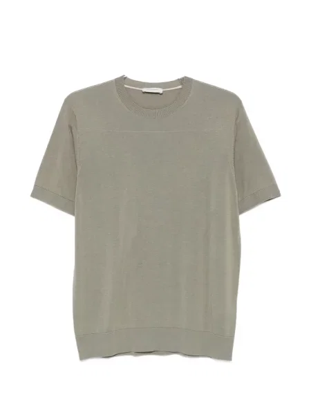 Tricou Paolo Pecora tricotate scurt verde