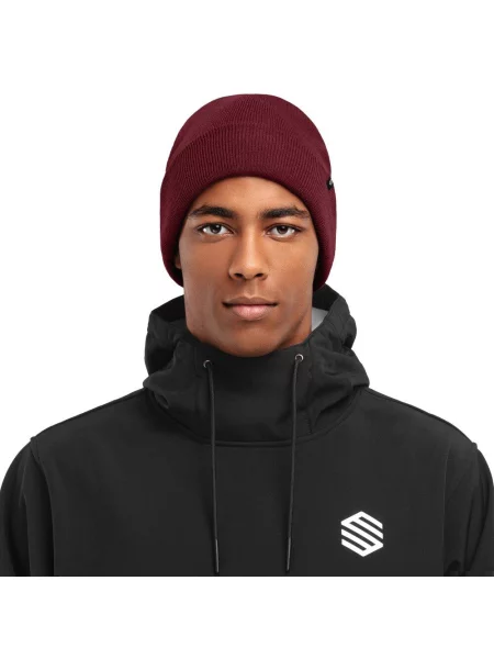 Czapka zimowa beanie męska Snowflake czerwona