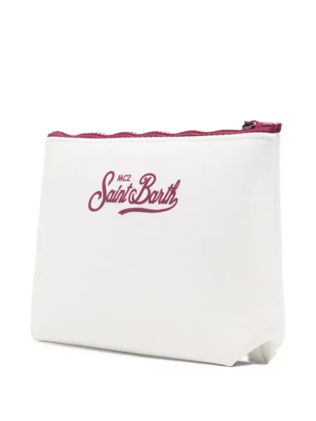 Clutch Mc2 Saint Barth με σχέδιο λευκό