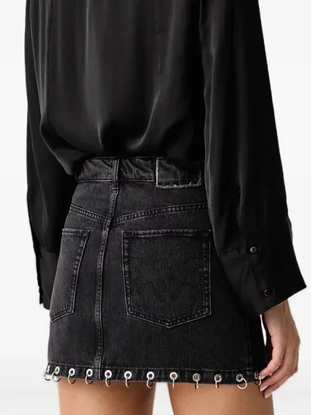 Fustă din denim Pinko negru