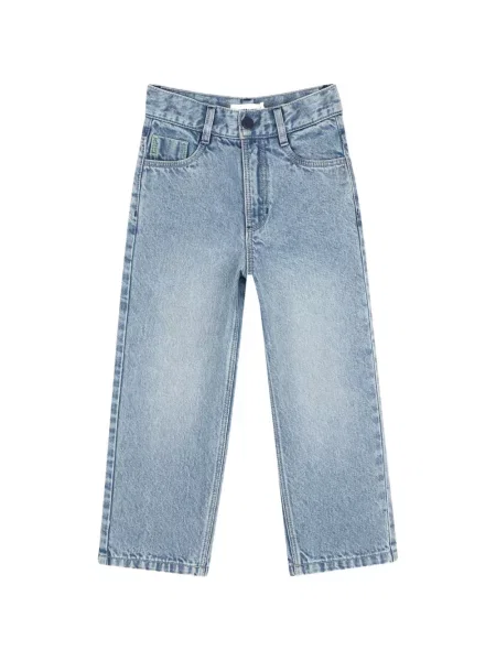 Jeansy straight leg dziecięce Billieblush niebieskie