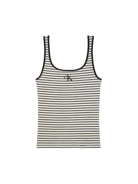 Calvin Klein Jeans podkoszulek Kobiety czarny w paski S niebieski