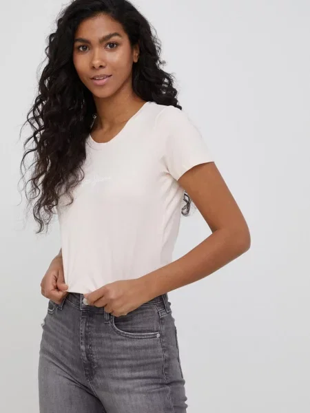 Tričko Pepe Jeans New Virginia Ss N růžová