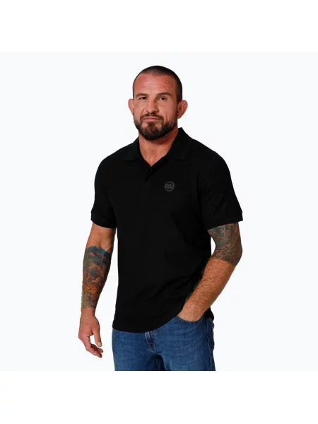 Tricou polo Pitbull West Coast pentru bărbați Rockey negru