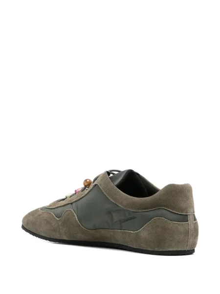 Sneakerși Cecilie Bahnsen din piele de căprioară verde