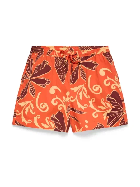 VERO MODA Pantaloni VMMARIANA portocaliu piersică / portocaliu homar / bordeaux roșu