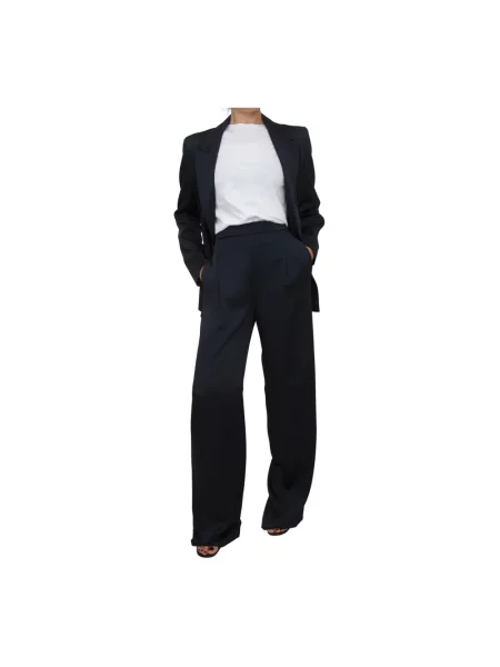 Spodnie Max Mara Studio niebieskie