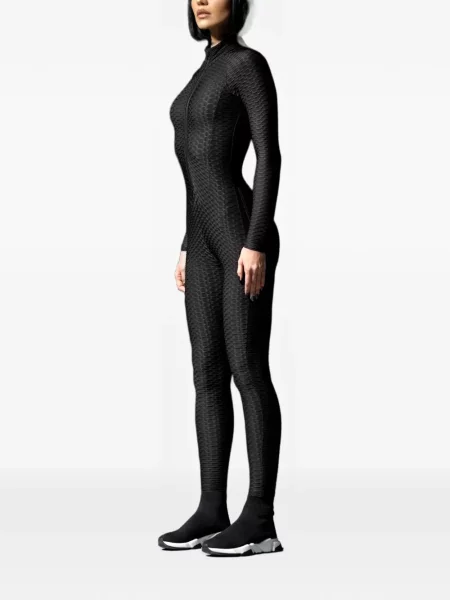Дълго гащеризон Tessitura Body Couture черно