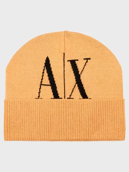 Шапка Armani Exchange бежева