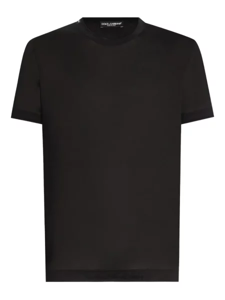 Tricou Dolce & Gabbana de mătase negru