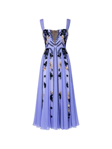 Rochie Temperley London cu paiete albastru