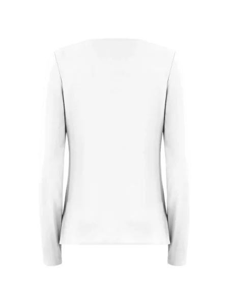 Lung tricou Wolford din jerseu alb