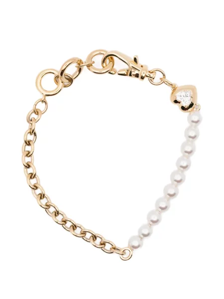 Brăţară Swarovski cu motiv cu inimi auriu
