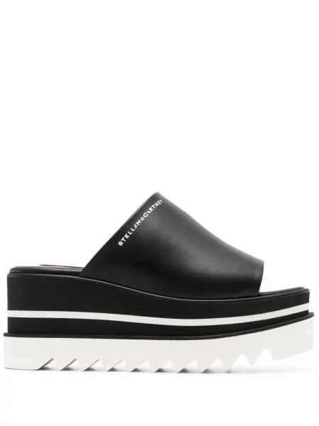 Sandale Stella Mccartney cu platformă slip-on negru