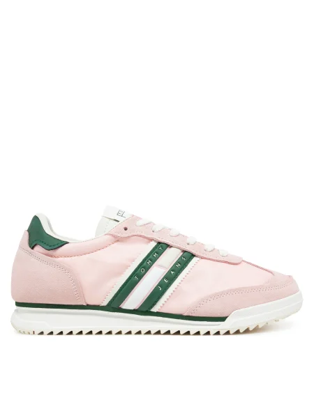 Маратонки Tommy Jeans RETRO RUNNER CLEATED розово