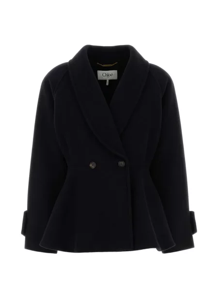 Geacă Chloé cu două rânduri de nasturi negru