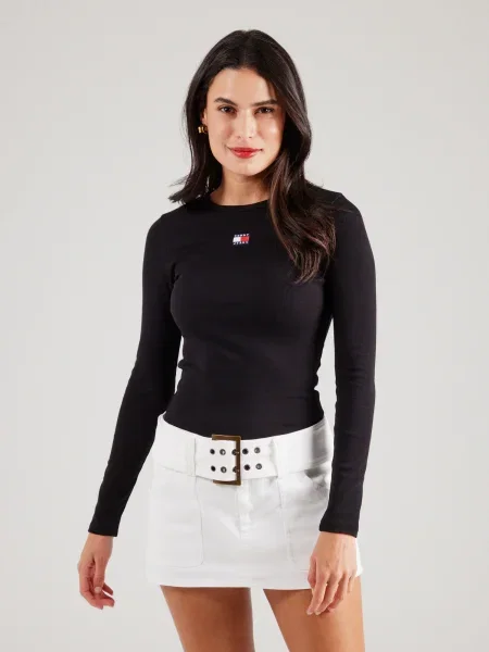 Tommy Jeans Bluză negru