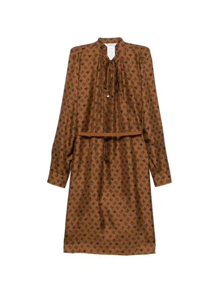 Rochie midi Max Mara cu imagine maro