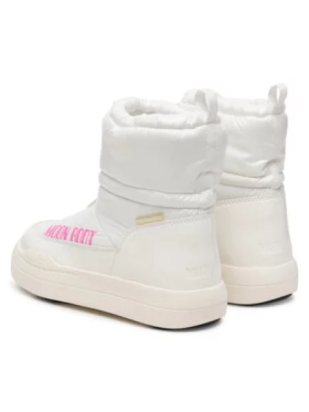 Čizme za snijeg Moon Boot Jr Park Tube Mid Glitter Wp S bijela