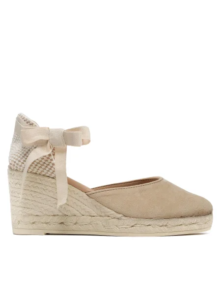 Espadrile Manebi Low Wedge Espadrilles M WL bej