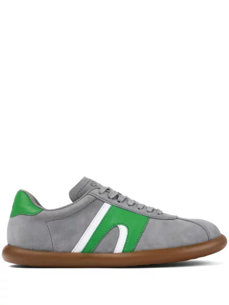 Sneakerși Camper din nubuc gri
