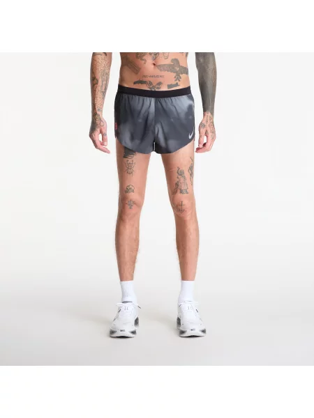 Pantaloni scurți Nike AeroSwift Dri-FIT ADV 2" Brief-Lined Running Shorts Black/ Dk Smoke Grey/ Bright Crimson L negru