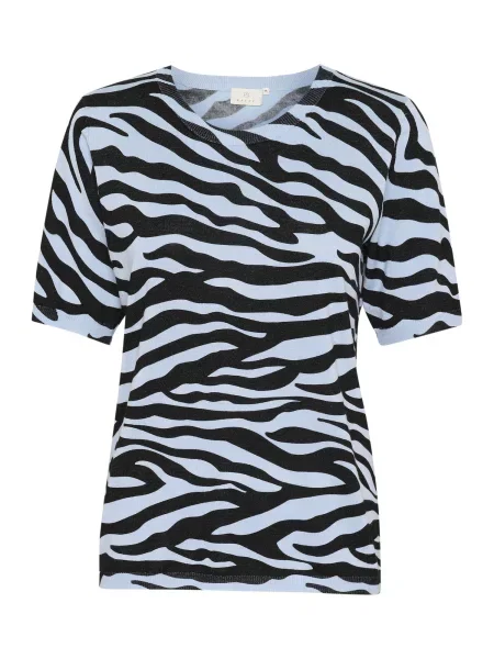 Kaffe Pulover Liz svetlo modra črna