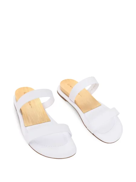 Sandale Casadei din piele alb
