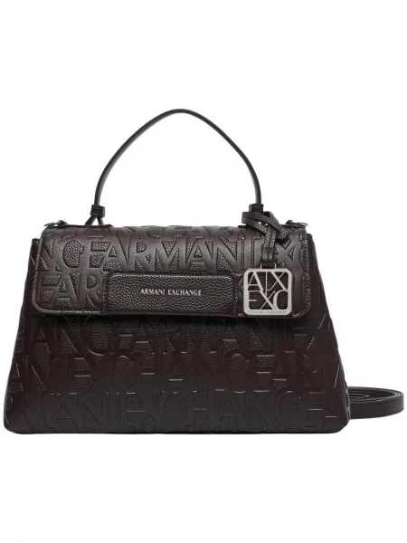 Crossbody kabelka Armani Exchange hnedá