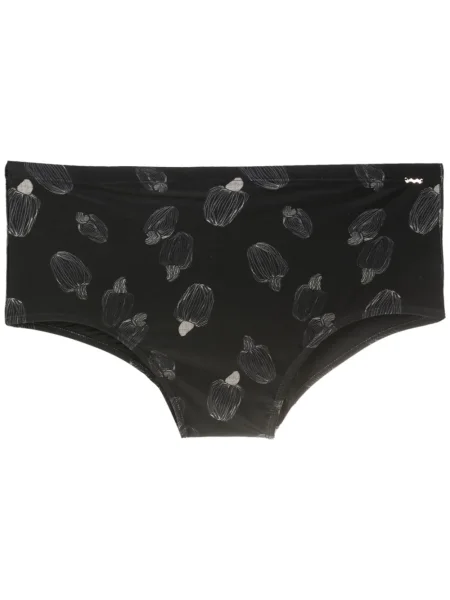 Slip de baie Amir Slama cu imagine negru