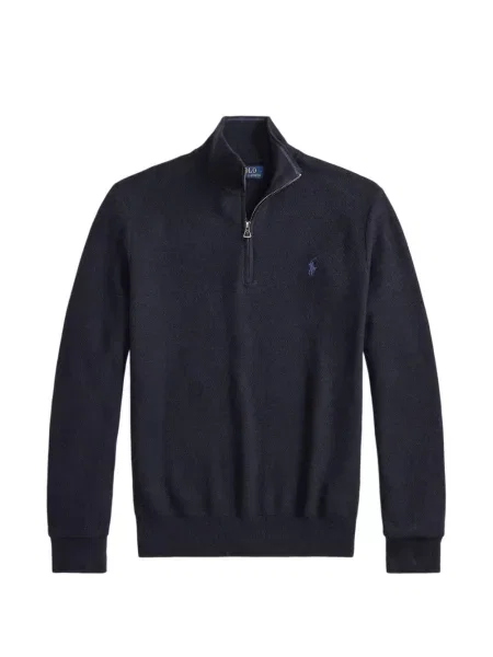 Șosete Polo Ralph Lauren cu model herringbone cu broderie plasă albastru