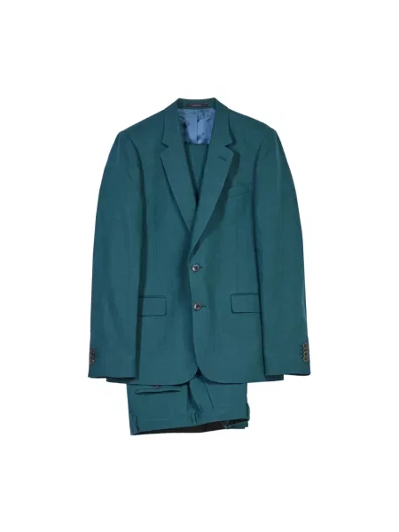 Lniany garnitur Ps By Paul Smith zielony