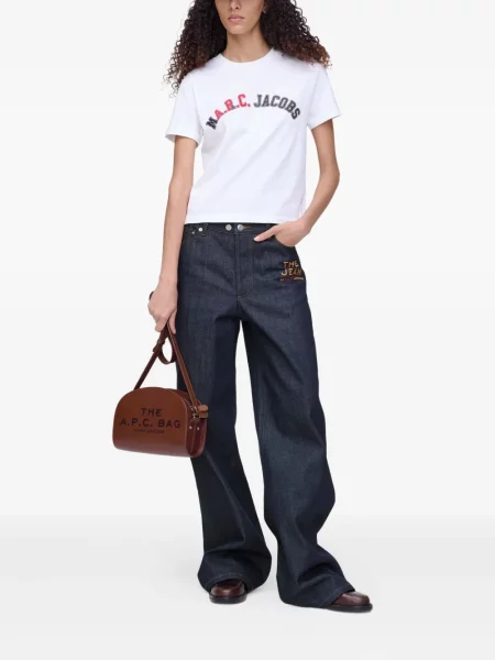 Tricou Marc Jacobs cu autograf alb
