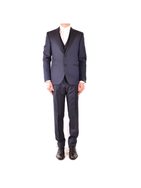 Garnitur Lardini wełniany niebieski