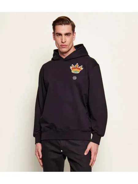 Philipp Plein Hanorac Chest Crown negru