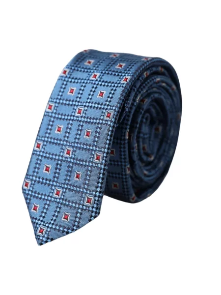 Krawat Dolce And Gabbana żakardowy niebieski