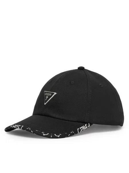 Guess Șapcă Negru alb