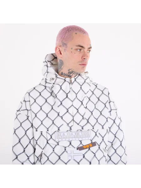 Μπουφάν Napapijri x PDF Anorak Jacket Rainforest Next White XL λευκό