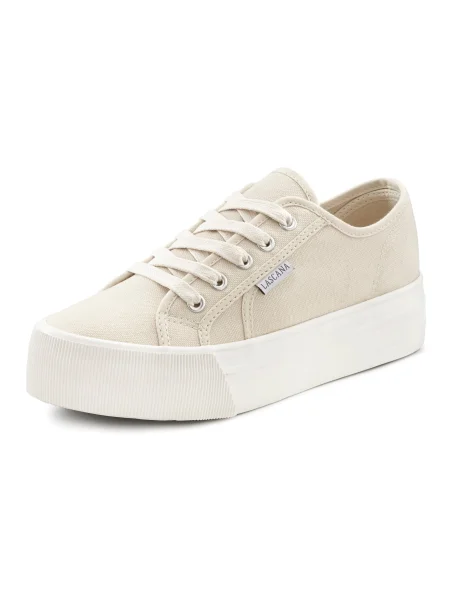 LASCANA Nizke superge kremna bela