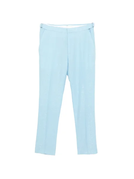 Bouclé kalhoty Tom Ford modré