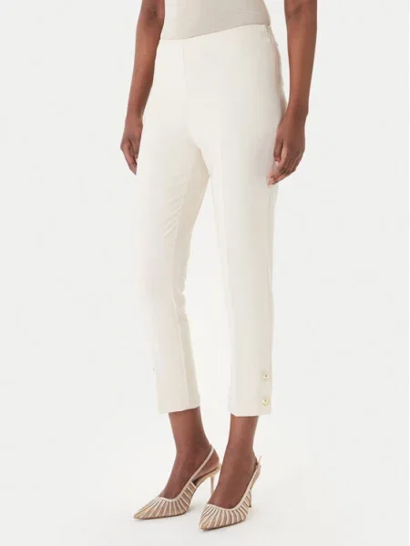 Rinascimento Hlače iz tkanine bež